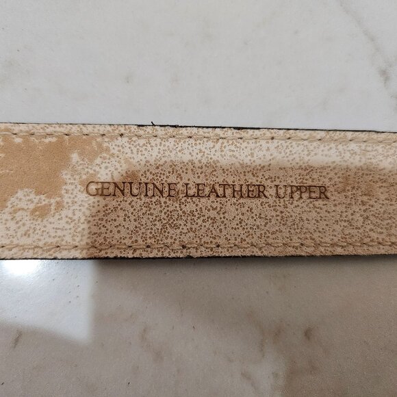 Elite Purple Leather Belt With Ornate Silver Herringbone Buckle Made In Usa - Picture 7 of 9